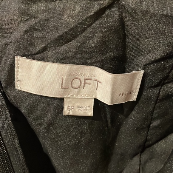 LOFT Black Lace Dress Size 6P - Picture 3 of 4